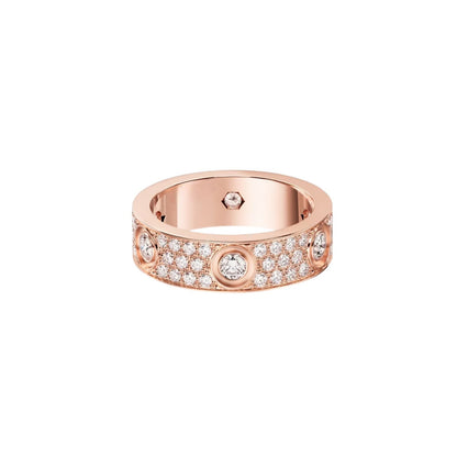 [Limara]LOVE 5.5MM FULL-PAVÉ 6-DIAMOND RING