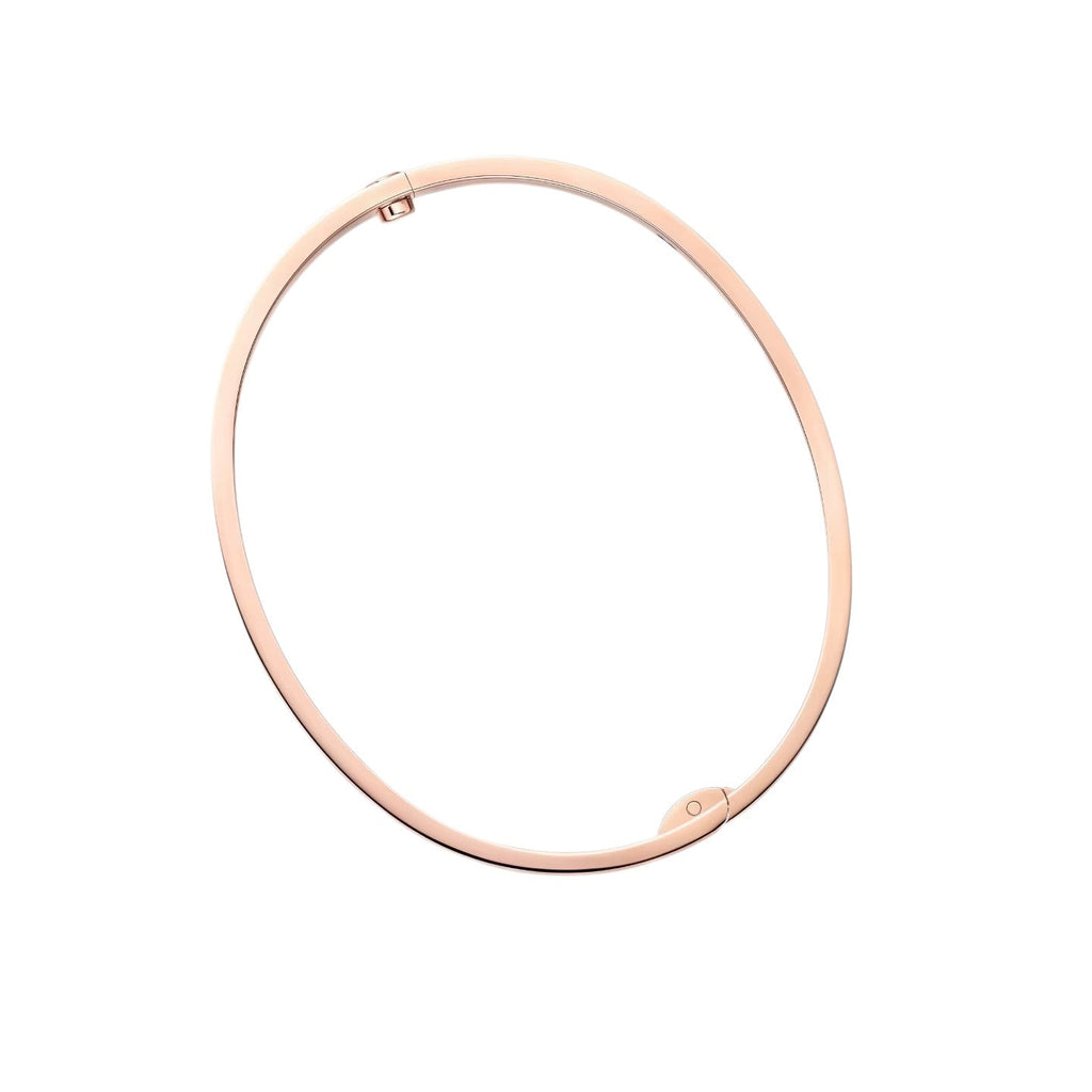 [Limara]CLASSIC 6.1MM LOVE SINGLE-SCREW CLOSURE BANGLE - 4-DIAMOND