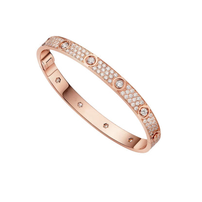 [Limara]CLASSIC 6.1MM LOVE BANGLE - 10-DIAMOND FULL PAVÉ
