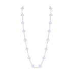 [Limara]CLASSIC 20-MOTIF LUCKY CLOVER LONG NECKLACE WHITE GOLD COLLECTION