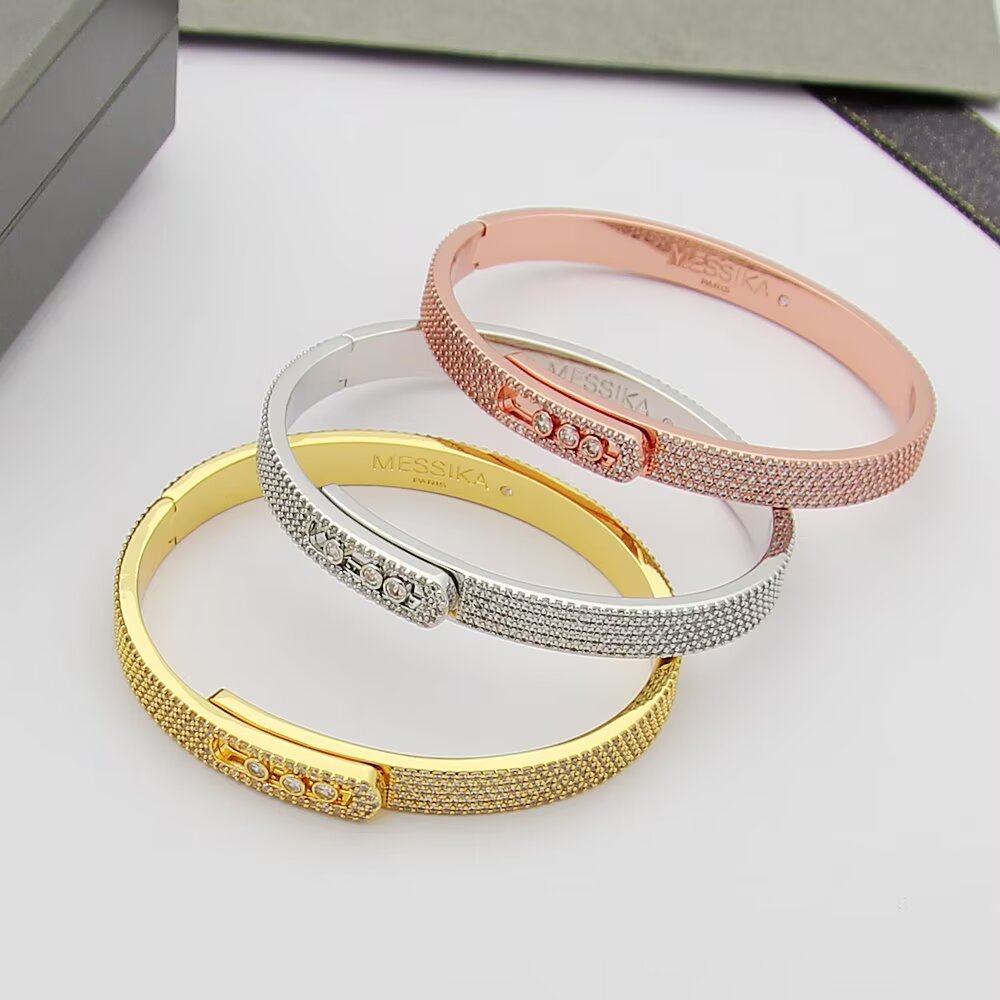 [Limara]MOVE NOA FULL-PAVÉ DIAMOND BANGLE BRACELET