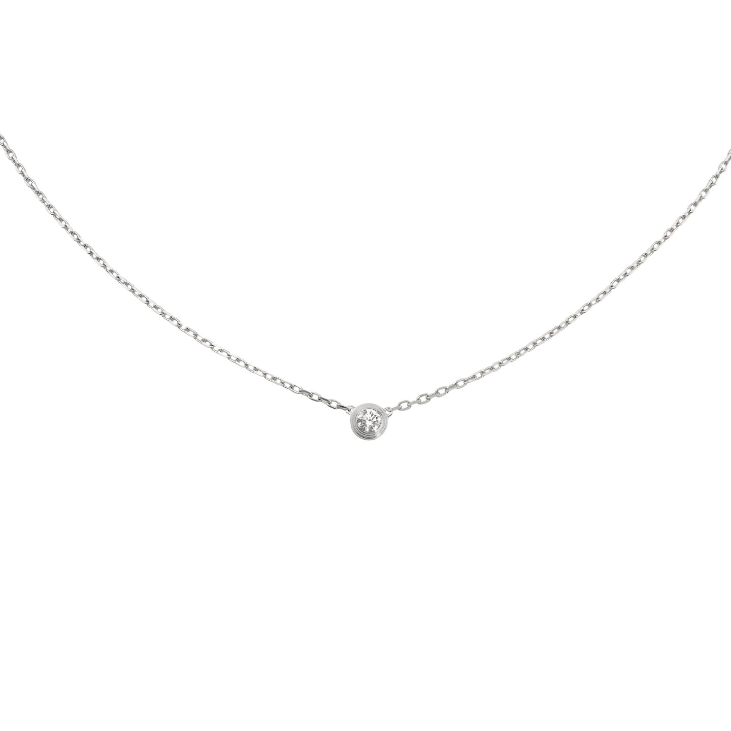 [Limara]LOVE SCREW PENDANT SINGLE DIAMOND NECKLACE