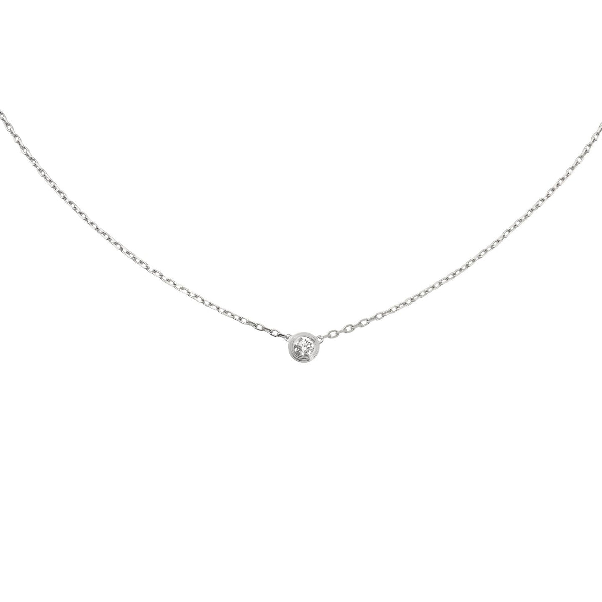[Limara]LOVE SCREW PENDANT SINGLE DIAMOND NECKLACE