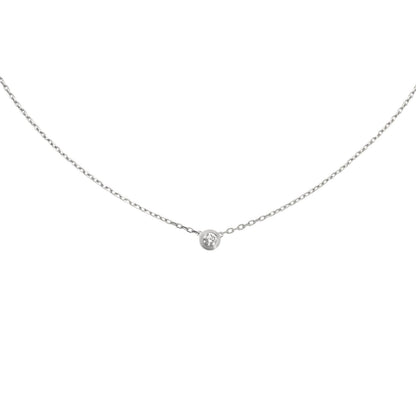 [Limara]LOVE SCREW PENDANT SINGLE DIAMOND NECKLACE