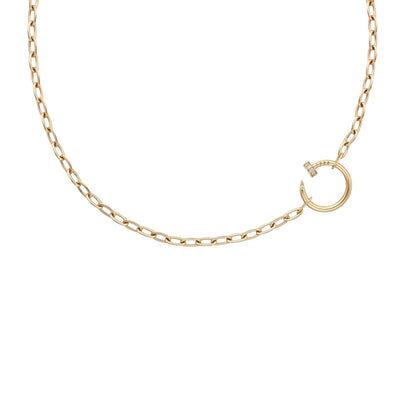 [Limara]CLOU DIAMOND NAIL PENDANT NECKLACE