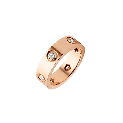 [Limara]LOVE 5.5MM 6 DIAMONDS RING
