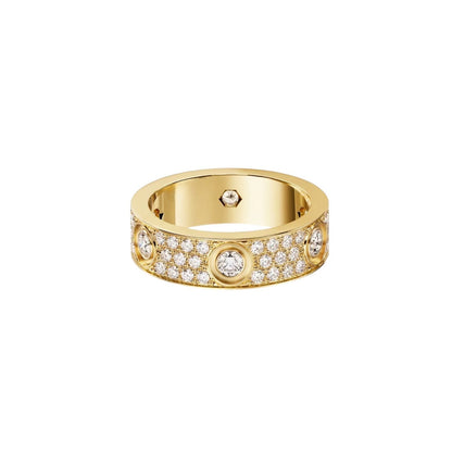 [Limara]LOVE 5.5MM FULL-PAVÉ 6-DIAMOND RING