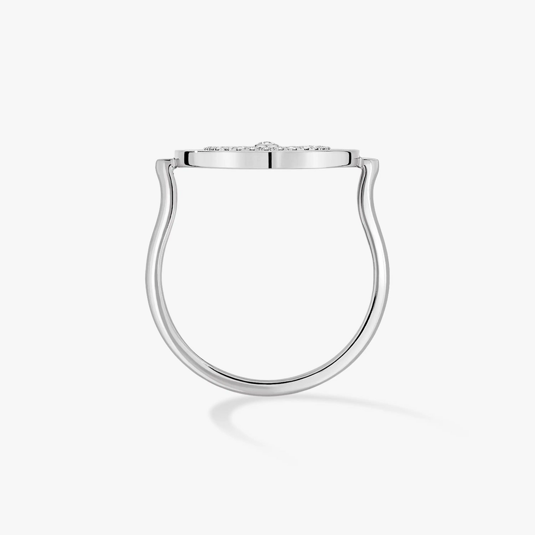 [Limara]LUCKY MOVE PAVED SILVER DIAMOND RING