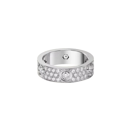 [Limara]LOVE 5.5MM FULL-PAVÉ 6-DIAMOND RING