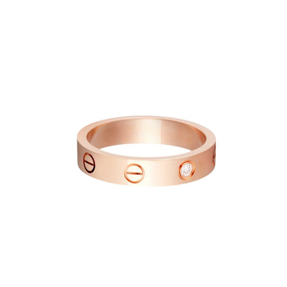 [Limara]LOVE 4MM 1 DIAMOND RING