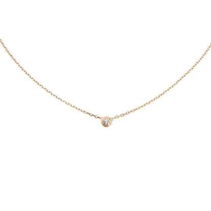 [Limara]LOVE SCREW PENDANT SINGLE DIAMOND NECKLACE