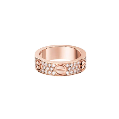 [Limara]LOVE 5.5MM FULL-PAVÉ DIAMOND RING