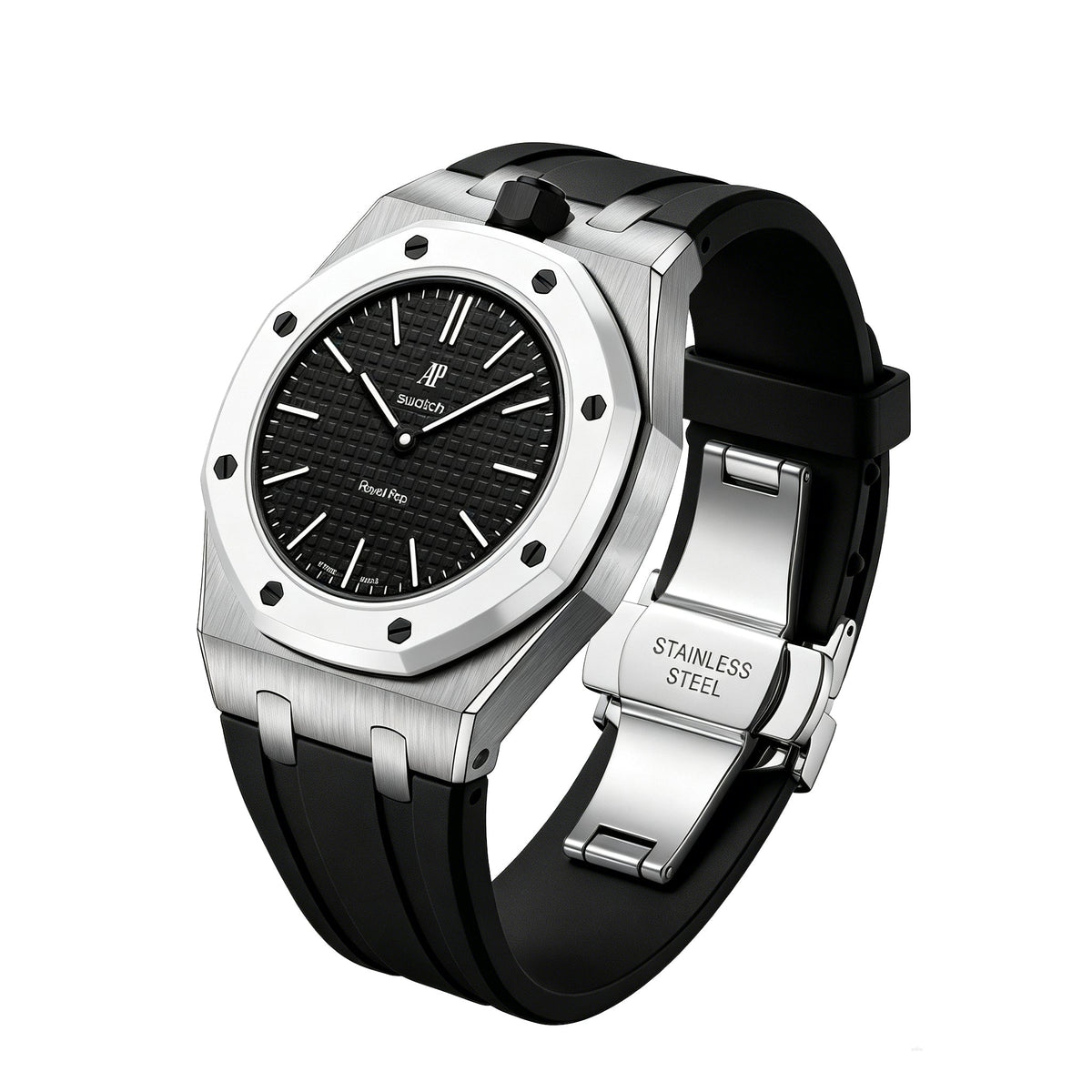 [Limara]Royal Oak Pop Exclusive Steel Case & Silicone Strap With Cradle