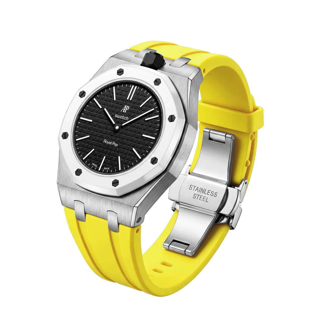 [Limara]Royal Oak Pop Exclusive Steel Case & Silicone Strap With Cradle