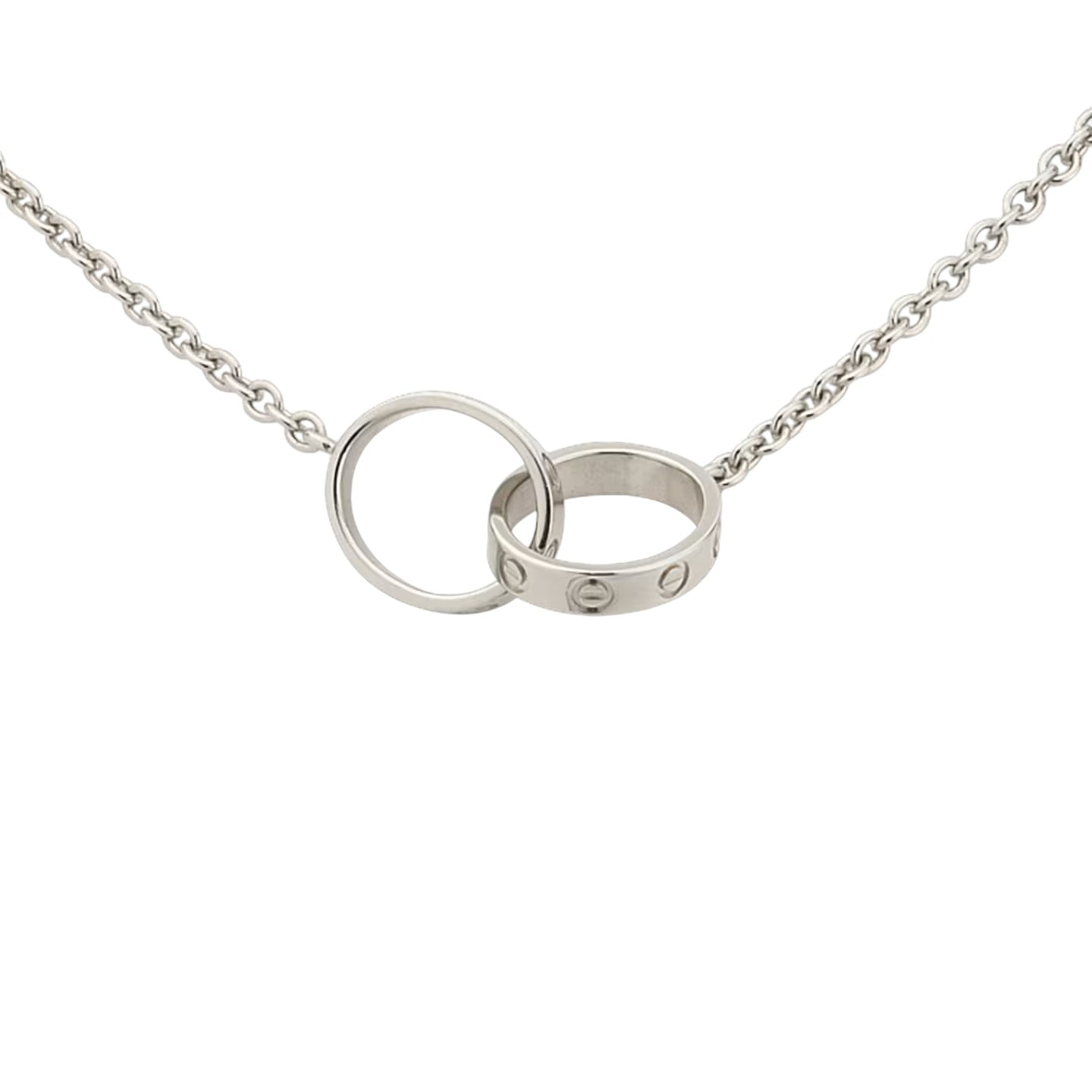 [Limara]LOVE DOUBLE-RING PENDANT NECKLACE