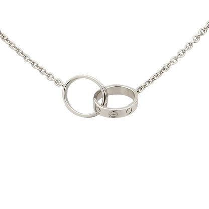[Limara]LOVE DOUBLE-RING PENDANT NECKLACE