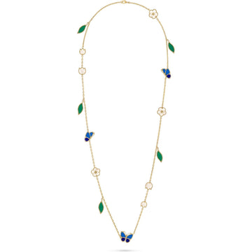 [Limara] LUCKY SPRING BUTTERFLY 15 FLOWER NECKLACE