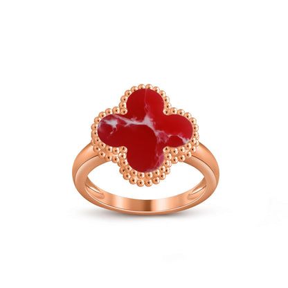 [Limara]LUCKY CLOVER VINTAGE ROSE GOLD RING COLLECTION