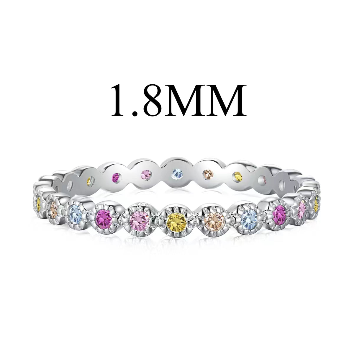 [Limara]Unique Scintillating Round Cut Daily Ring