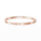 [Limara]LOVE 3.65MM SMALL MODEL BANGLE - 10-DIAMOND
