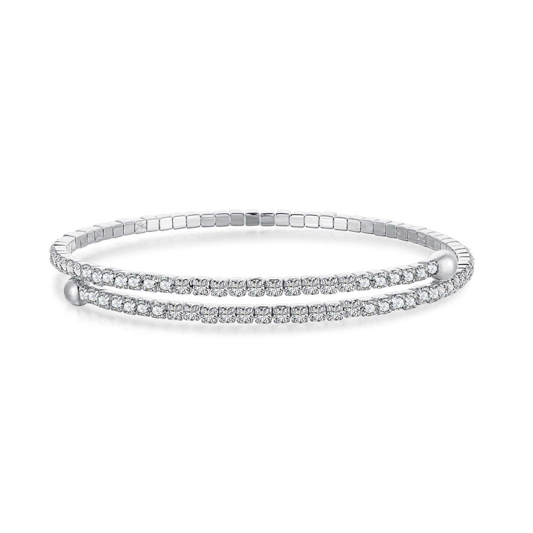 [Limara]Row of Diamonds Round Fashion Bracelet