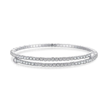 [Limara]Row of Diamonds Round Fashion Bracelet