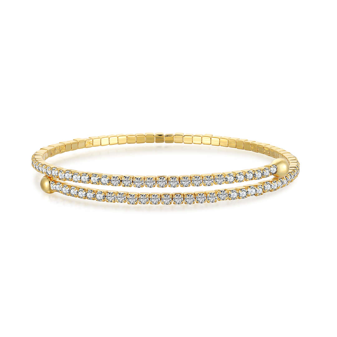 [Limara]Row of Diamonds Round Fashion Bracelet