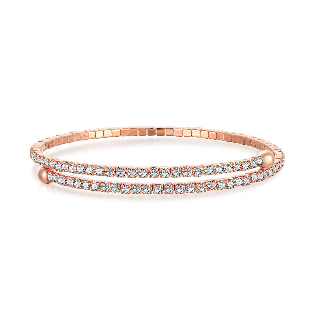 [Limara]Row of Diamonds Round Fashion Bracelet