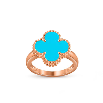 [Limara]LUCKY CLOVER VINTAGE ROSE GOLD RING COLLECTION