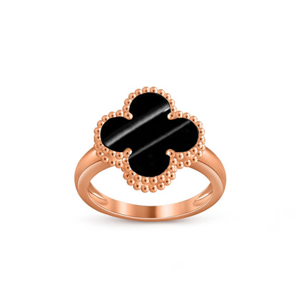 [Limara]LUCKY CLOVER VINTAGE ROSE GOLD RING COLLECTION