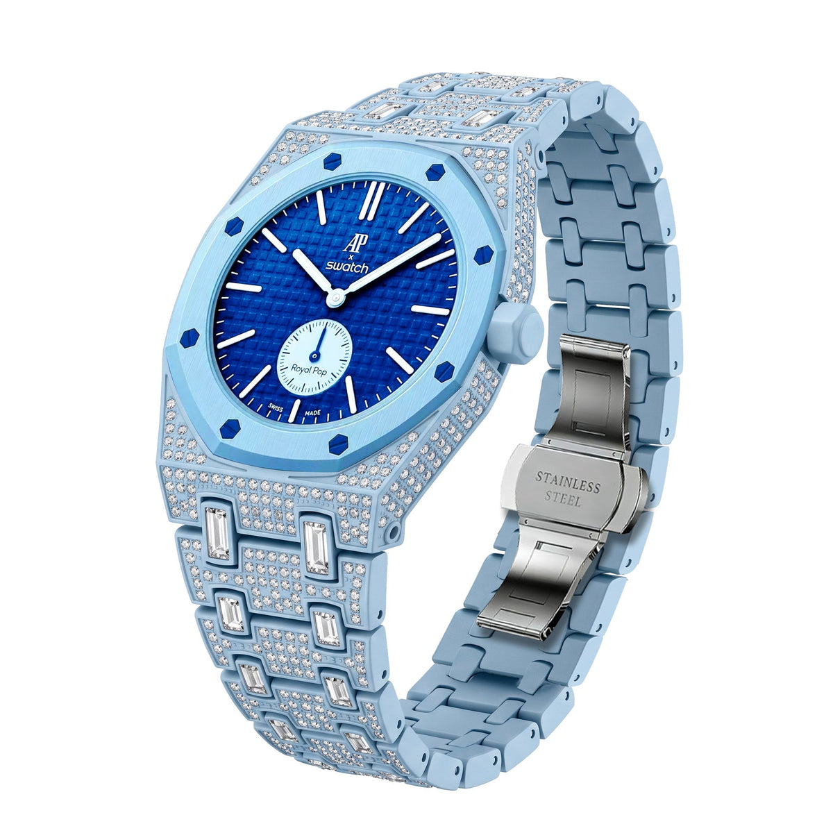 [Limara]Royal Oak Pop Exclusive Bioceramic Case & Bioceramic Strap Full Diamond