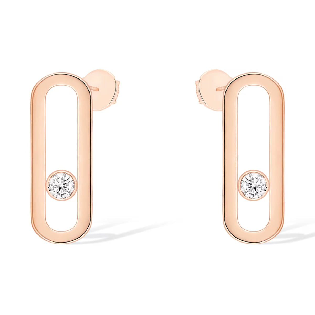 [Limara]MOVE UNO SMALL 1 DIAMOND EARRINGS