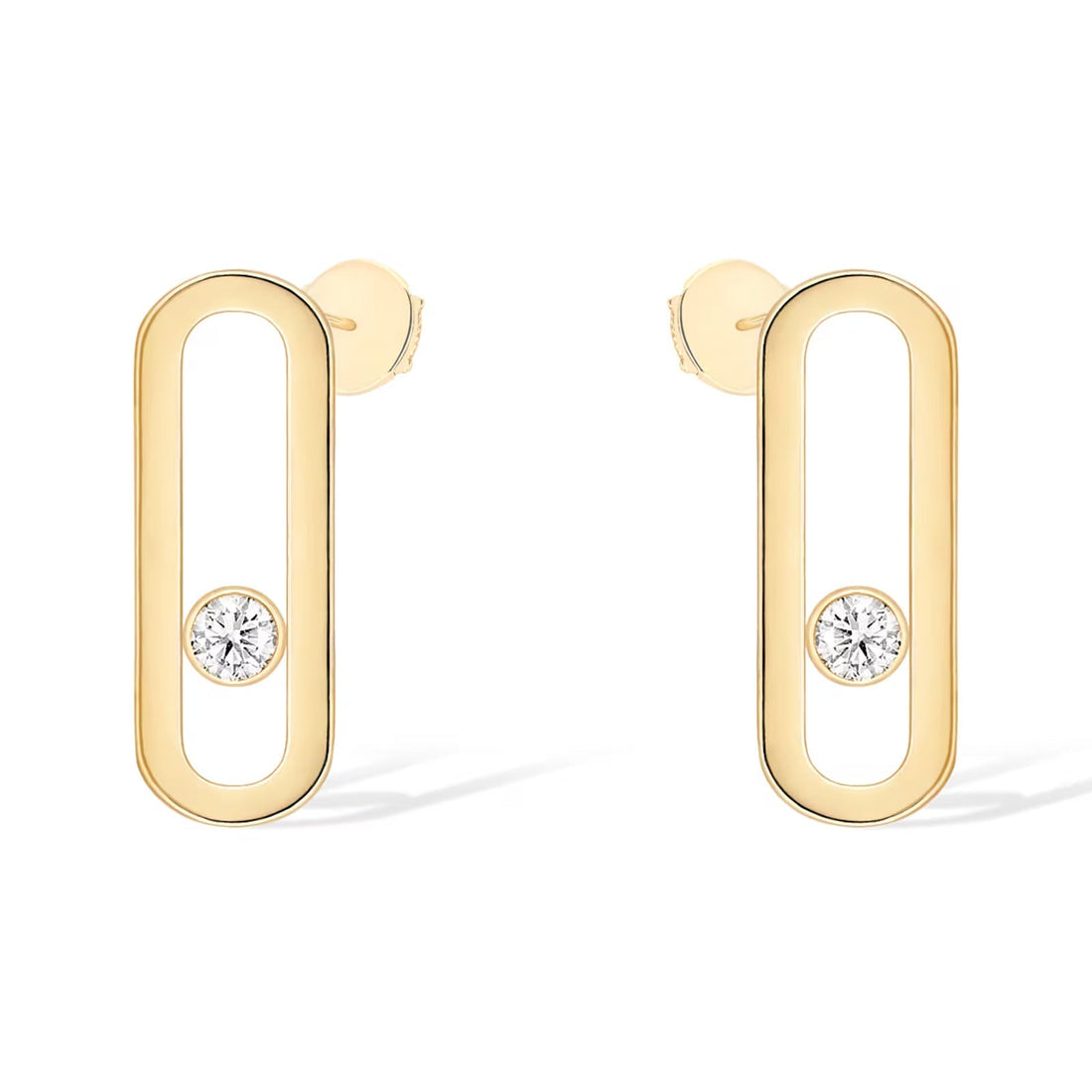 [Limara]MOVE UNO SMALL 1 DIAMOND EARRINGS