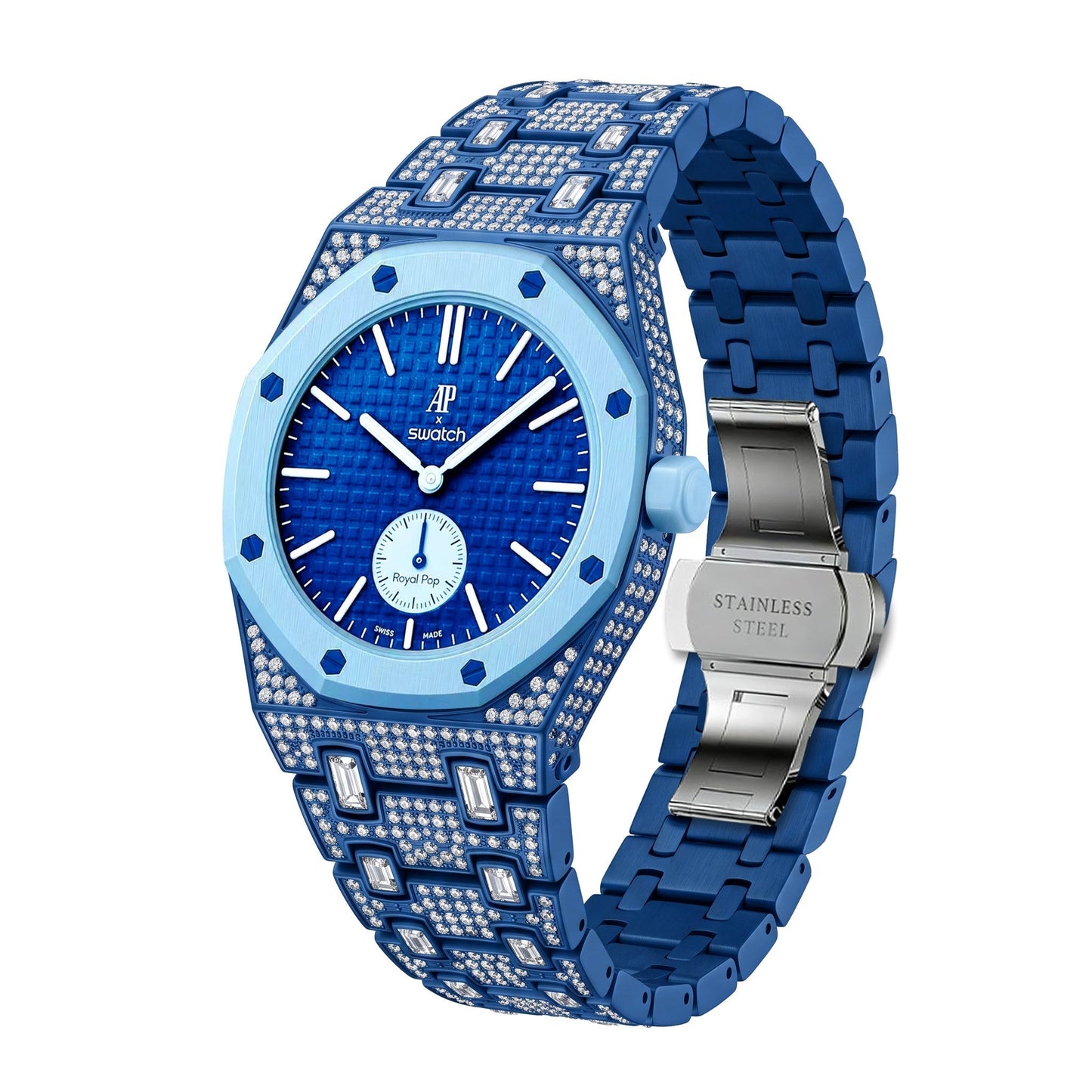 [Limara]Royal Oak Pop Exclusive Bioceramic Case & Bioceramic Strap Full Diamond