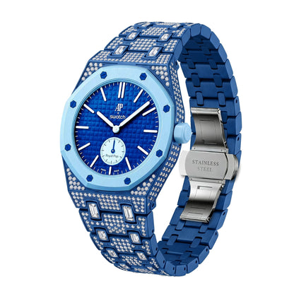 [Limara]Royal Oak Pop Exclusive Bioceramic Case & Bioceramic Strap Full Diamond