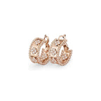 [Limara]KALEIDOSCOPE CLOVER HOOP EARRINGS