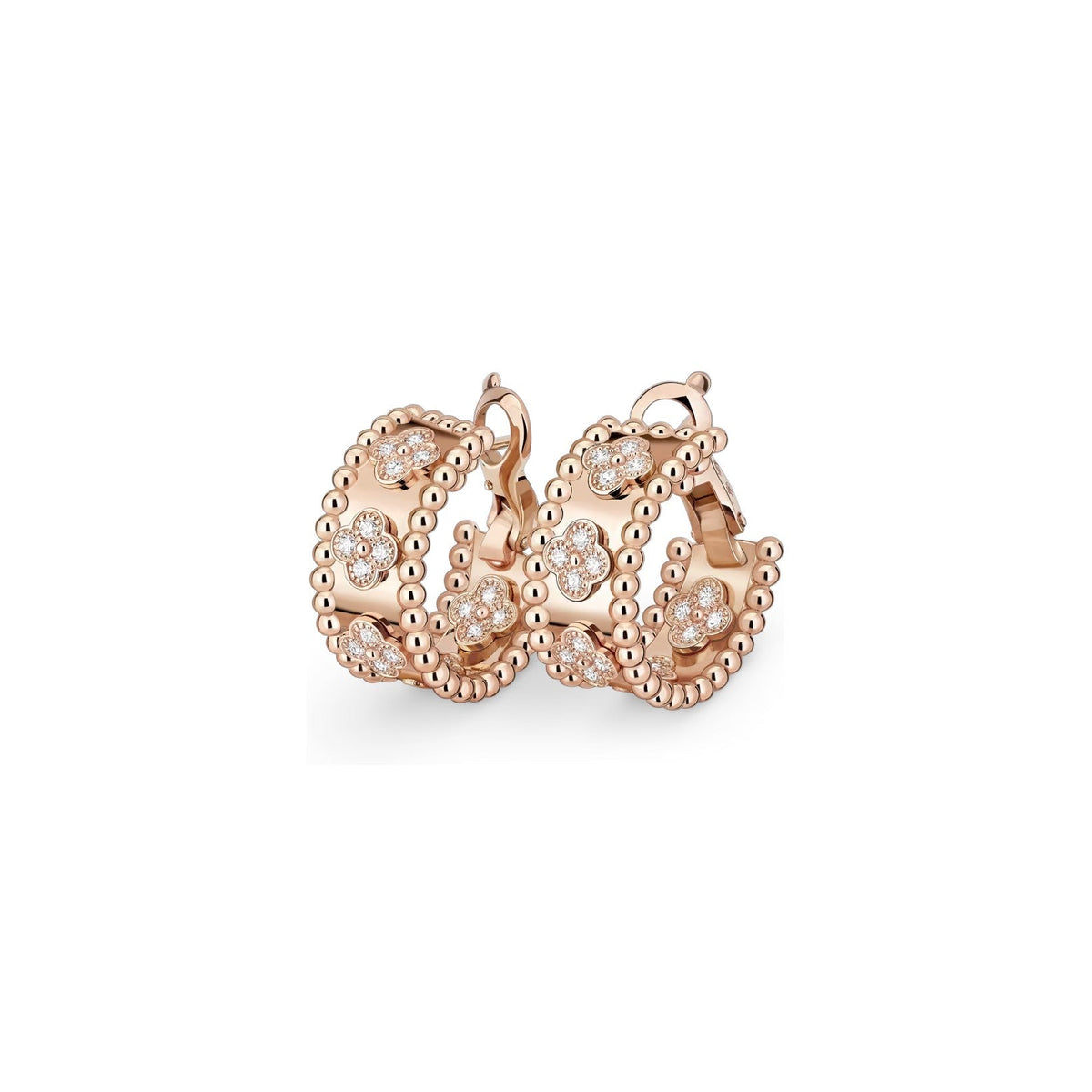 [Limara]KALEIDOSCOPE CLOVER HOOP EARRINGS
