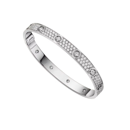 [Limara]CLASSIC 6.1MM LOVE BANGLE - 10-DIAMOND FULL PAVÉ