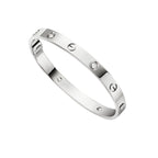 [Limara]CLASSIC 6.1MM LOVE SINGLE-SCREW CLOSURE BANGLE - 4-DIAMOND