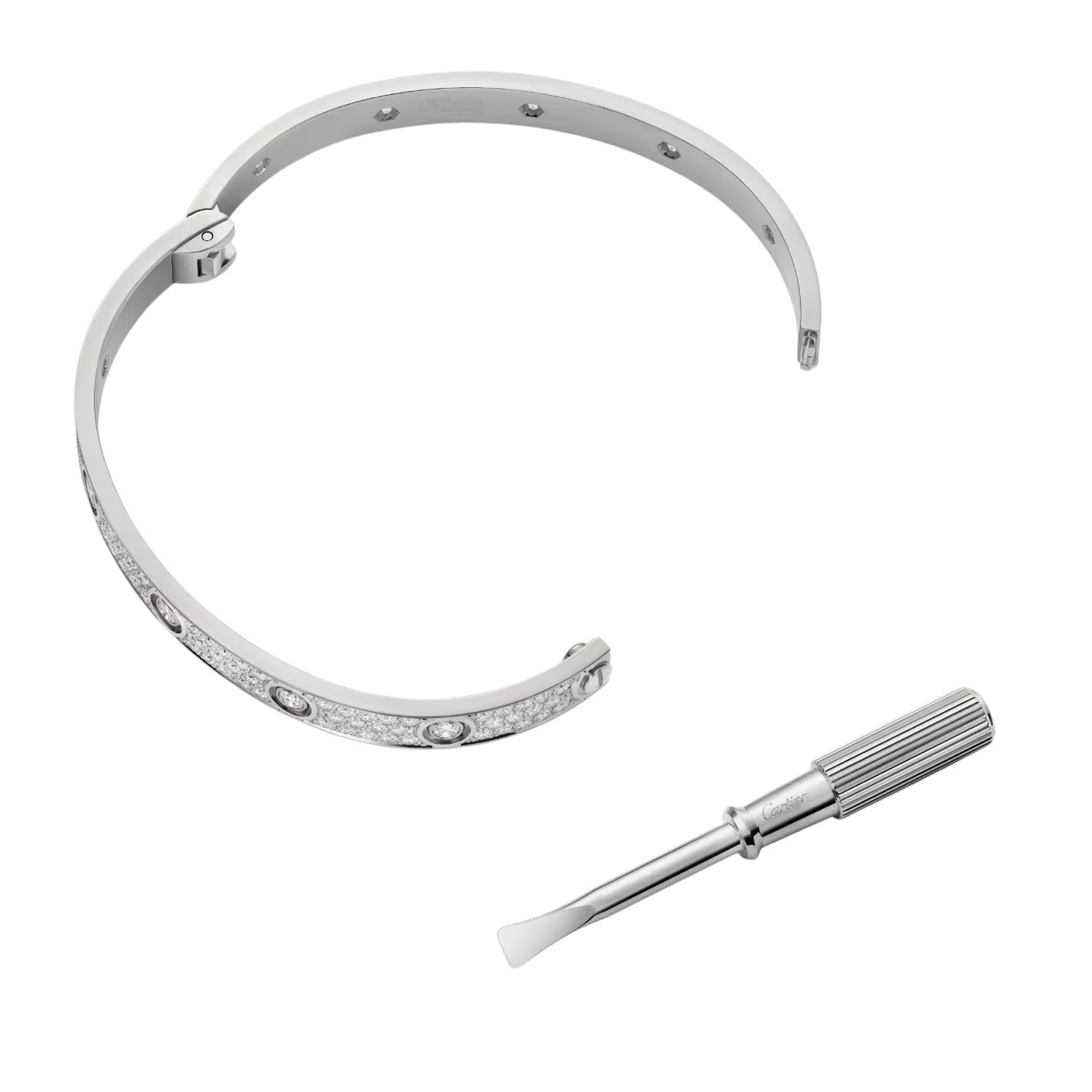 [Limara]CLASSIC 6.1MM LOVE BANGLE - 10-DIAMOND FULL PAVÉ
