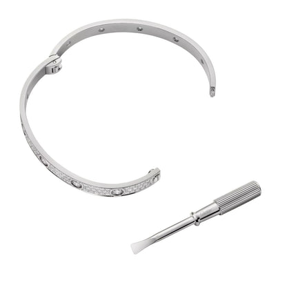[Limara]CLASSIC 6.1MM LOVE BANGLE - 10-DIAMOND FULL PAVÉ
