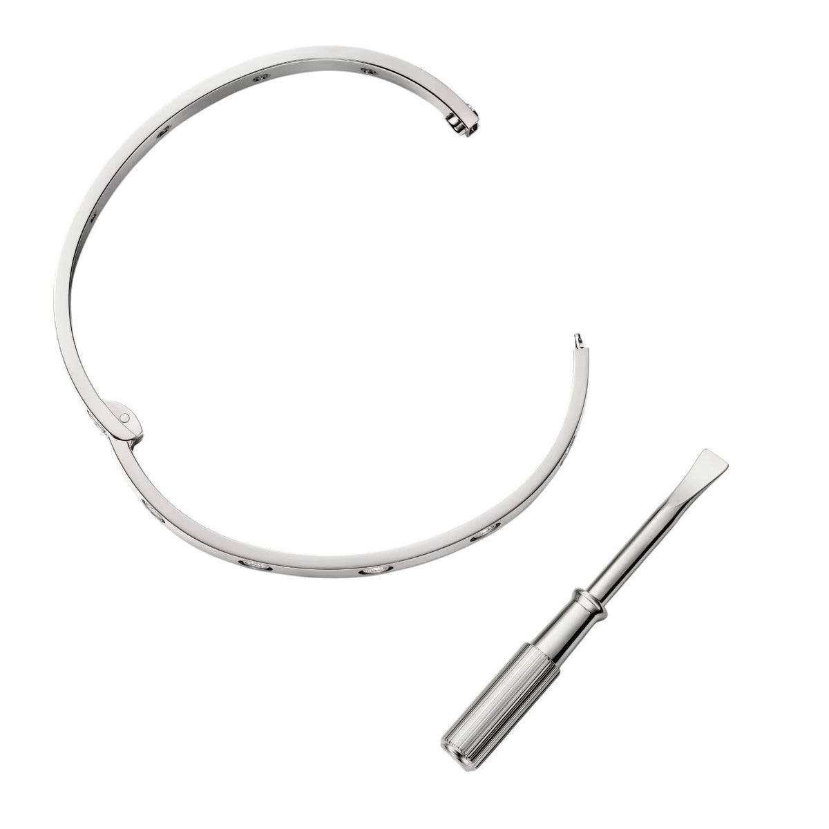 [Limara]KLASSISCHER 6,1MM LIEBESARMREIF MIT EINER SCHRAUBE – 10 DIAMANTEN
