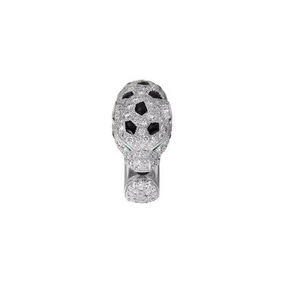 [Limara]PANTHÈRE DE DIAMOND HALF-PAVÉ MEDIUM RING