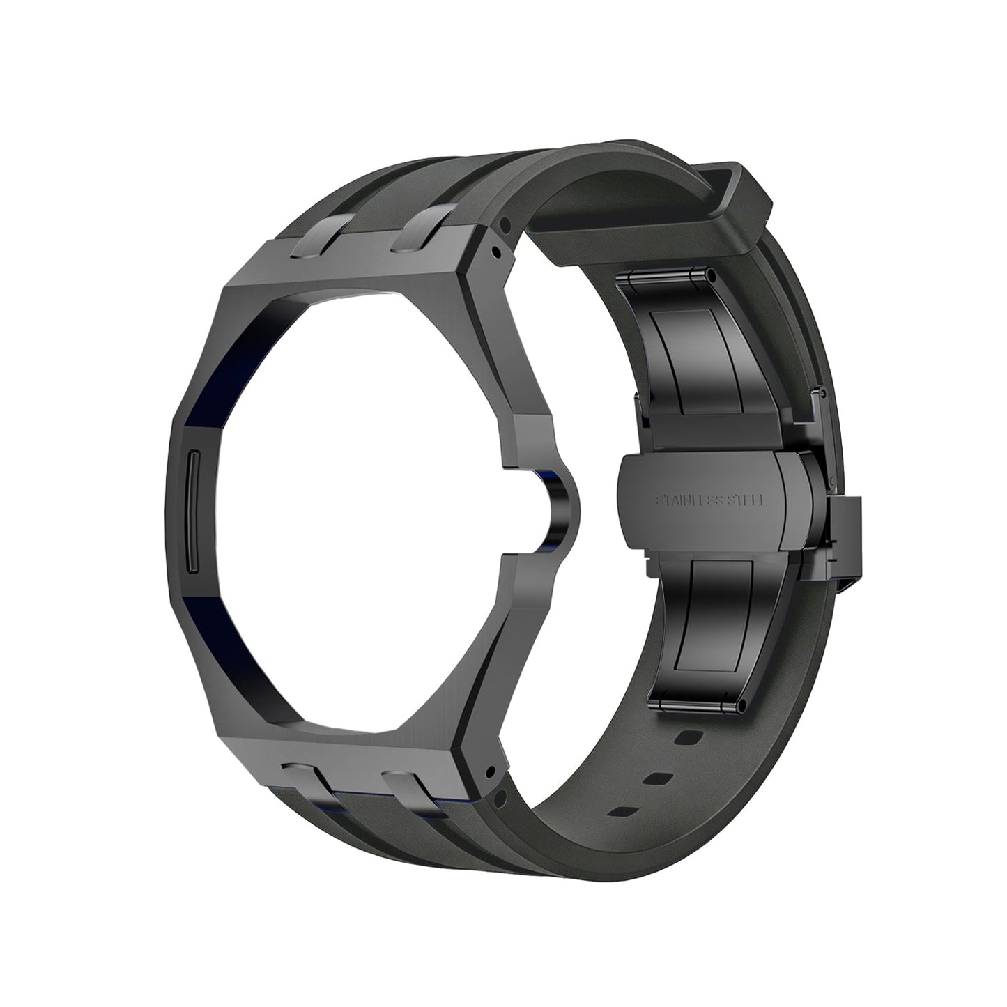 [Limara]OAK POP BLACK STEEL CASE & SILICONE STRAP