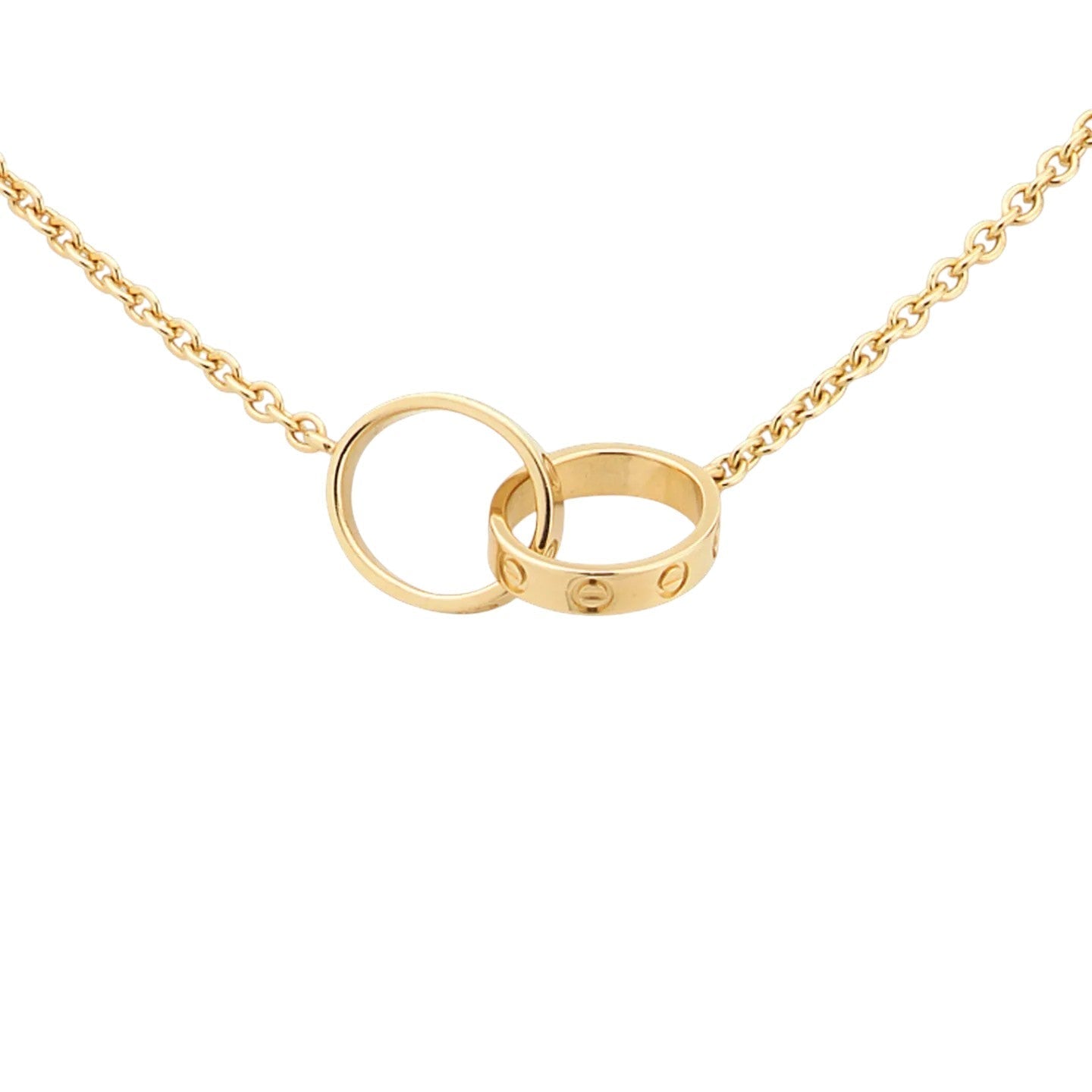 [Limara]LOVE DOUBLE-RING PENDANT NECKLACE