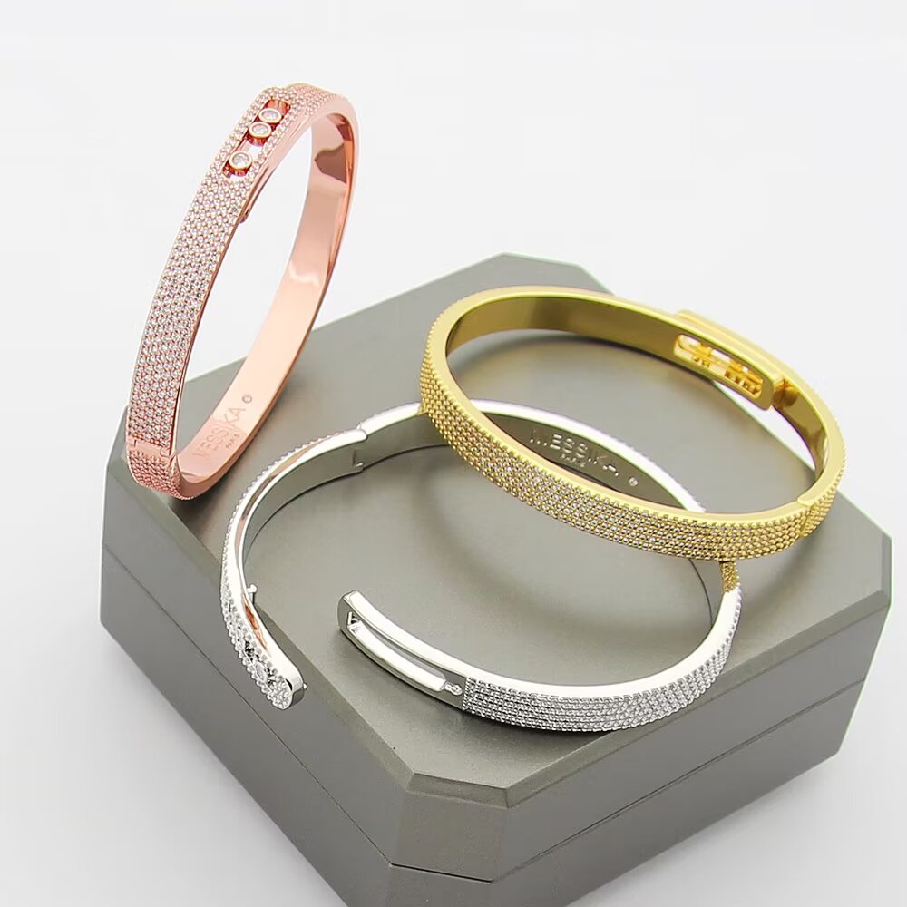 [Limara]MOVE NOA FULL-PAVÉ DIAMOND BANGLE BRACELET