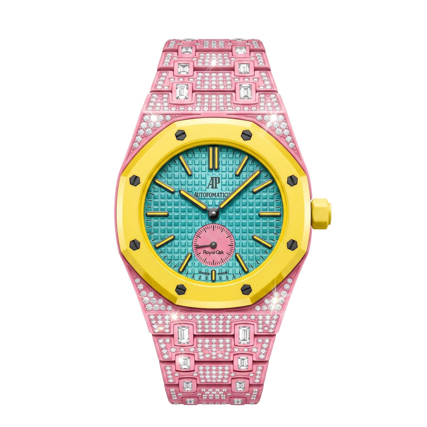[Limara]Royal Oak Pop Exclusive Bioceramic Case & Bioceramic Strap Full Diamond