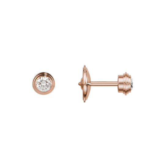 [Limara]D'AMOUR 5MM DIAMOND STUD EARRINGS