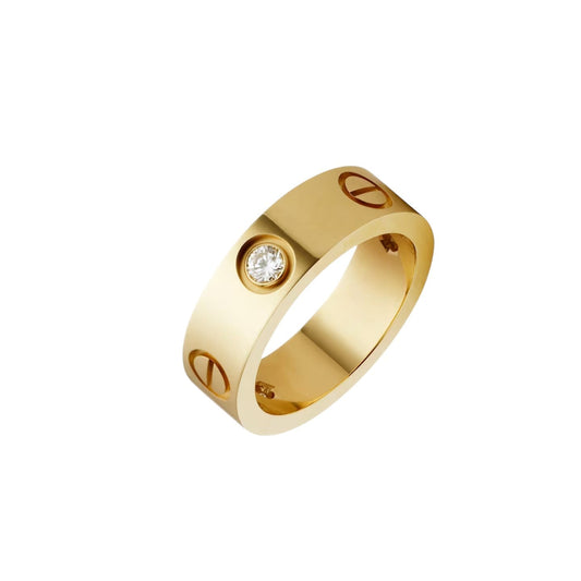 [Limara]LOVE 5.5MM 3 DIAMONDS RING