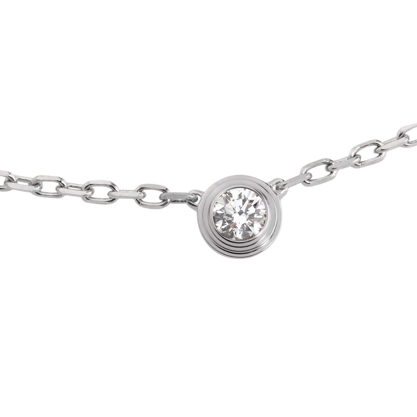 [Limara]LOVE SCREW PENDANT SINGLE DIAMOND NECKLACE